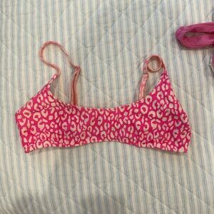Pink Leopard Print Bralette